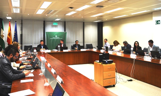 Imagen de la reunión del Consejo Rector del Consorcio Fernando de los Ríos (Sevilla, 10 de diciembre de 2015) reúne a representantes de las entidades consorciadas (las ocho diputaciones provinciales y la Junta de Andalucía) y la dirección del Consorcio.