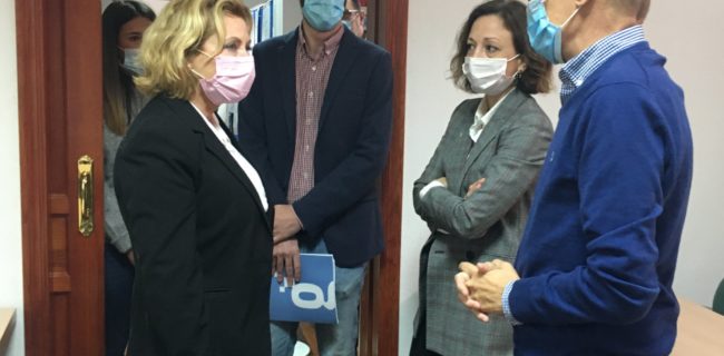 Momento de la visita al CGYunquera